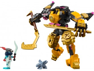 Set de constructie LEGO Ninjago 71839 Robotul de lupta Spinjitzu al lui Arin, jucarie de construit