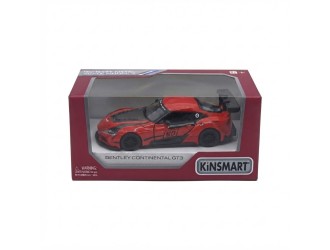 Macheta auto metalica Toyota GR Supra Racing Concept Kinsmart KT5421W, scara 1:36, cu usi care se deschid, Rosu