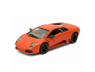 Macheta auto metalica Lamborghini Murcielago LP 640 Kinsmart KT5370W, scara 1:38, cu usi care se deschid, Coral