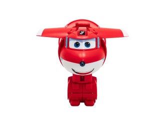 Jucarie Transformabila Super Wings Foodie, Pahar cu Suc 2 in 1, Mini Robot Avion Jett