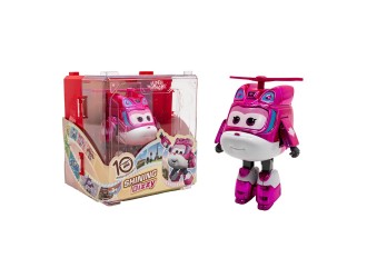 Figurina Transformabila Super Wings Shining Dizzy, Avion si Robot, 13 cm