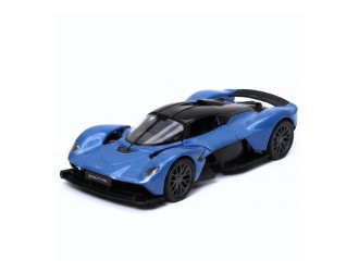 Металлическая модель автомобиля Aston Martin Valkyrie Kinsmart KT5470W, масштаб 1:36, с открывающимися дверями, синий