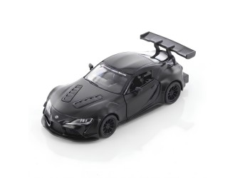Macheta auto metalica Toyota GR Supra Racing Concept Kinsmart KT5421W, scara 1:36, cu usi care se deschid, Negru