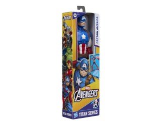 Figurina articulata Hasbro Captain America, Marvel Avengers Titan Series, 30 cm
