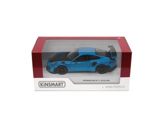 Металлическая модель автомобиля Porsche 911 GT2 RS Kinsmart KT5408W, масштаб 1:36, с открывающимися дверями, бирюзовый