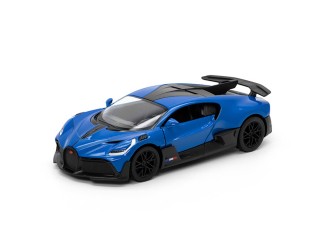 Металлическая модель автомобиля Bugatti Divo Kinsmart KT5442W, масштаб 1:38, с открывающимися дверями, синий