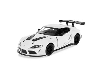 Металлическая модель автомобиля Kinsmart KT5421W Toyota GR Supra Racing Concept, масштаб 1:36, с открывающимися дверями, белая