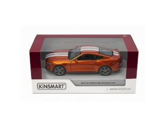 Macheta auto metalica Ford Mustang GT Kinsmart KT5386WF 1:38, cu usi care se deschid, Portocaliu