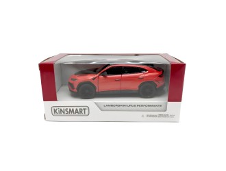 Macheta auto metalica Lamborghini Urus Performante Kinsmart KT5447W, scara 1:40, cu usi care se deschid, Rosu