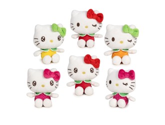 Jucarie de plus parfumata Hello Kitty, 12 cm, personaje surpriza, Sanrio