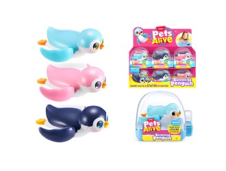 Интерактивная игрушка ZURU Pets Alive Swimming Penguin, плавающий пингвин с активацией в воде, различные модели