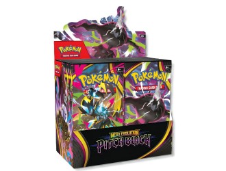 Pachet Carti de Joc Pokemon TCG Mega Evolution Pitch Black Sleeved Booster Pack, limba engleza
