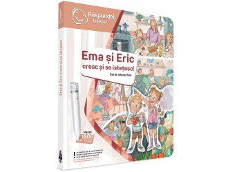 Carte interactiva Raspundel Istetel Ema si Eric cresc si se istetesc peste 1500 de sunete si texte (3+ ani)