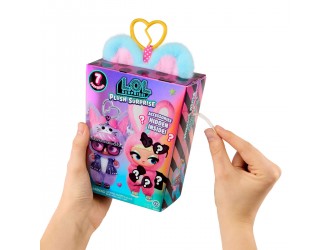 Jucarie-breloc de plus papusa L.O.L. Surprise! Seria Plush Surprise, Bear Rina, Blind Box