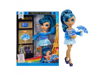 Papusa cu accesorii Skyler Bradshaw, Rainbow High seria Pretty in Paris, 26 cm