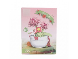 Set de constructie Flori in ghiveci Garoafe roz Potted Plant Carnation 193 piese