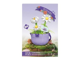 Set de constructie Flori in ghiveci Margarete DIY Your Place 173 piese