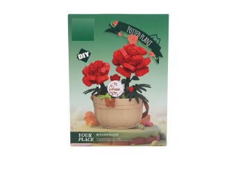Set de constructie Flori in ghiveci Trandafiri Potted Plant 220 piese