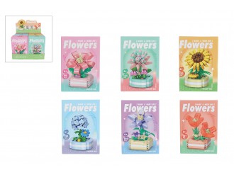 Set de constructie, Crin roz, Potted Plant Flowers, 99 piese