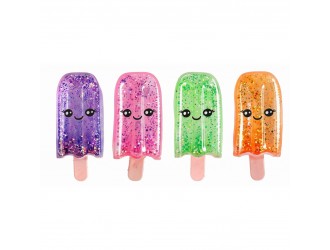 Jucarie antistres inghetata elastica Stretchy Ice Cream, Beach Life, 14 cm, Model aleator