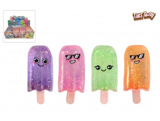Jucarie antistres inghetata elastica Stretchy Ice Cream, Beach Life, 14 cm, Model aleator