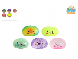 Jucarie antistres Kawaii Fidget Dumpling, 5,8 cm, cosulet 6,5 cm, model aleatoriu
