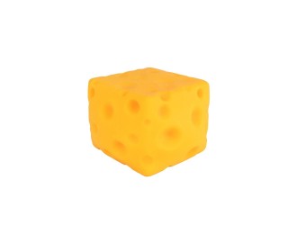 Jucarie antistres Jumbo Squeeze cub de cascaval 400 g 10x10x8 cm Squeeze Cheese