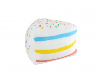 Jucarie antistres Jumbo Squeeze felie de tort, 12x12x12.5 cm, Jumbo Cake Squeezy