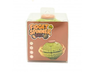 Jucarie antistres Fidget Spinner Ball, model Durian, cu efect rotativ, verde, ZJA427364
