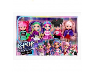 Set 5 papusi K-Pop Dolls Idol Junior Funville 12 cm