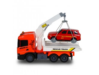 TechnoDrive Scania Big Truck автомобильная платформа с машинкой, светом и звуком