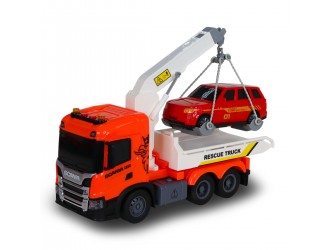 TechnoDrive Scania Big Truck автомобильная платформа с машинкой, светом и звуком