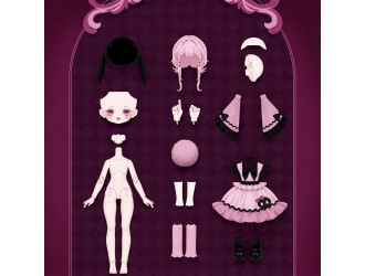 Коллекционная кукла BJD Pop Top Lucky Emma Happy Engine Lulu Elves Nature Awakening 21 см, случайная модель