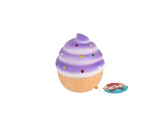 Jucarie antistres squishy Cupcake Jumbo Squeeze, roz sau mov sau albastru, 11 x 11 x 11 cm