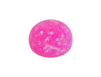 Minge antistres Mega Crystal Sugar Glamour, 750 g, roz sau mov sau albastru, 10 cm