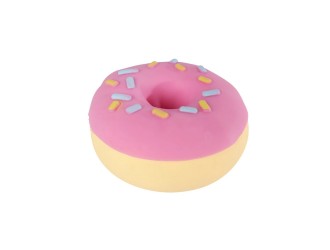 Jucarie antistres squishy Donut Jumbo Squeeze, roz sau albastru, 16 x 16 x 7 cm