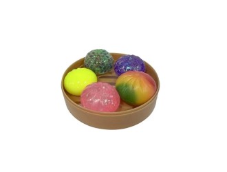 Set 5 jucarii antistres Kawaii Fidget Dumplings, 5 cm, cos 15 cm