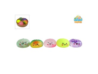Set 5 jucarii antistres Kawaii Fidget Dumplings, 5 cm, cos 15 cm