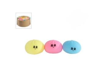 Set 3 jucarii antistres Kawaii Fidget Dumplings din spuma, 5 cm, cos 10 cm
