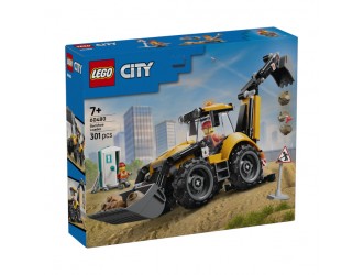 LEGO City Buldoexcavator galben, set de constructie