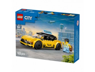 LEGO City Taxi galben, set de constructie