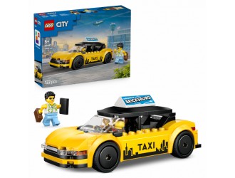 LEGO City Taxi galben, set de constructie