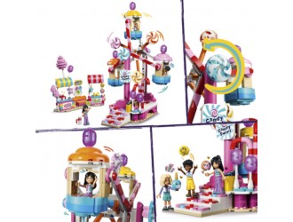 LEGO Friends Roata Ferris cu bomboane si briose, set de constructie