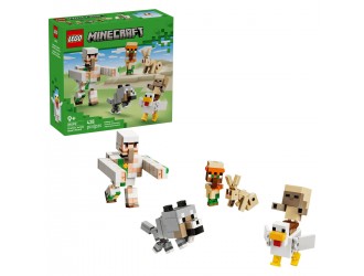 Set de constructie LEGO Minecraft Atac in desert cu un jocheu de gaini 21592, 428 piese