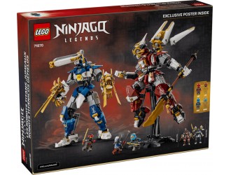 Set de constructie LEGO NINJAGO Legends The Twin Titan Mechs 71870, 1707 piese