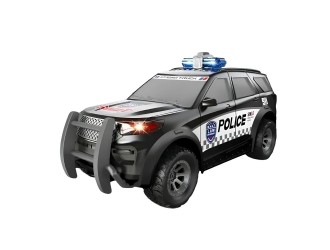 Masina SUV de politie neagra JSTOYS JS210B, cu frictiune, lumini si sunete