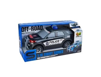 Masina SUV de politie neagra JSTOYS JS210B, cu frictiune, lumini si sunete