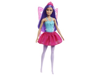 Papusa Barbie Dreamtopia Zana cu aripi si tiara, model aleator