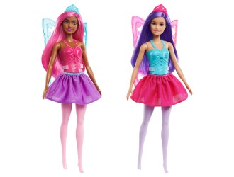 Papusa Barbie Dreamtopia Zana cu aripi si tiara, model aleator