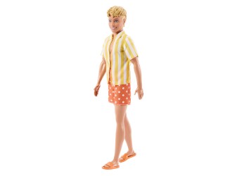 Papusa Ken Barbie Fashionistas par blond, tinuta colorata stil California